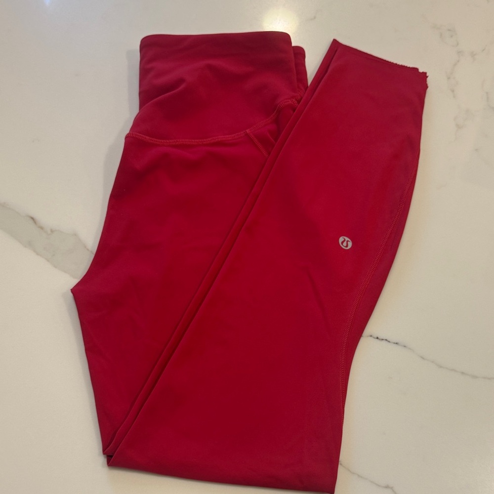 Lululemon Athletica Red Leggings